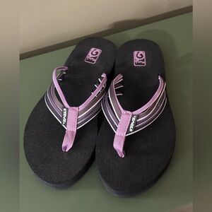 Teva Mush Adapto Slip On Flip Flop Sandals Shoes Purple Strappy Womens 7 NWOT